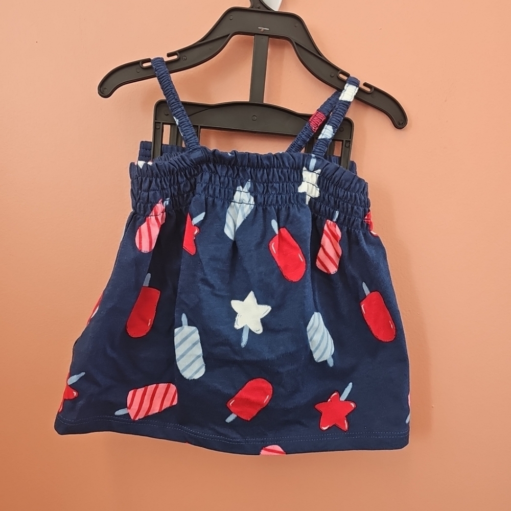 NWOT Carter's Infant Size 0-3 Months 4th Of July Outfit Popsicle Dress Summer